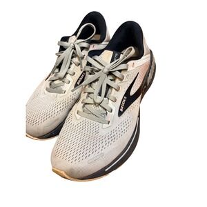 Brooks Adrenaline GTS 22 Womens Running Shoes Oyster Black Pink 10 Medium B